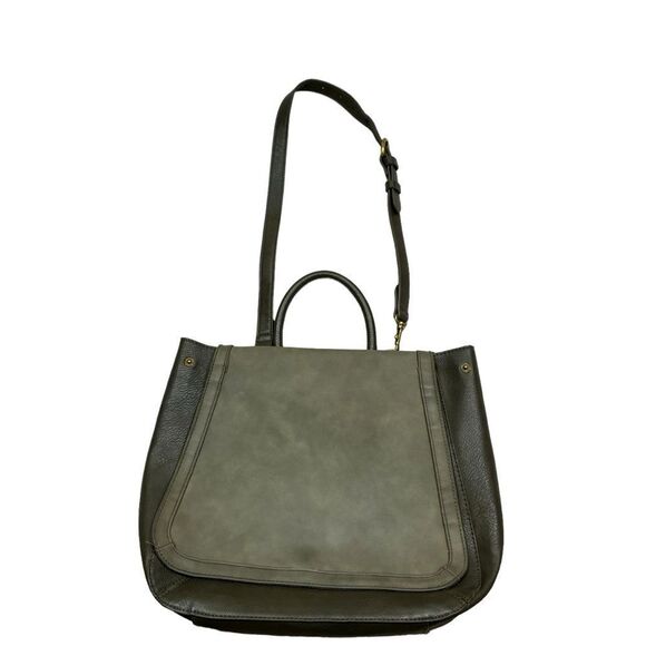 Ladies Universal Thread Green Faux Leather/Suede‎ Handbag Backpack - Picture 1 of 13